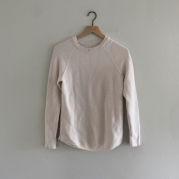 Lululemon Merino Wool Honeycomb Sweater White Opal - Picture 4 of 13
